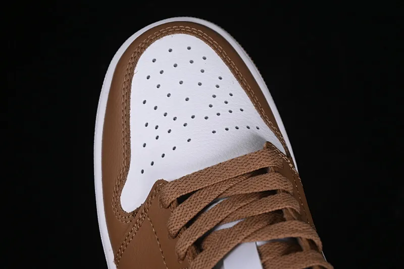 All categories Air Jordan Jordan series basketball shoes Air Jordan 1 Low G version pure original Air Jordan 1 Low AJ1 Joe 1 white brown low-top cultural casual sneakers DC0774-202